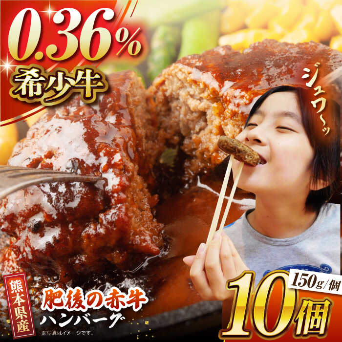 [数量限定]肥後の赤牛 ハンバーグ 約150g×10個[山鹿食品企画]