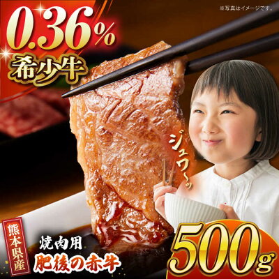 楽天ふるさと納税　【ふるさと納税】【数量限定】肥後の赤牛 焼肉 用約500g【山鹿食品企画】[ZBO003]