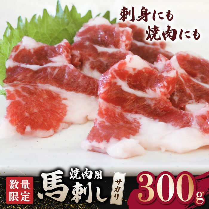 【ふるさと納税】【数量限定】馬サガリ　ひも肉　300g 馬刺し/焼肉用【山鹿食品企画】[ZBO045]