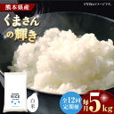 人気ランキング第15位「熊本県山鹿市」口コミ数「0件」評価「0」【12回定期便】くまさんの輝き 白米 5kg【有限会社 農産ベストパートナー】[ZBP111]