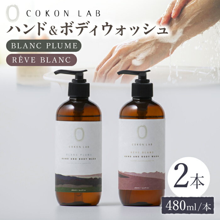 【ふるさと納税】COKONLAB ハンド&ボディウォッシュ BR480ml 2本セット【株式会社 あつまるホールディ...