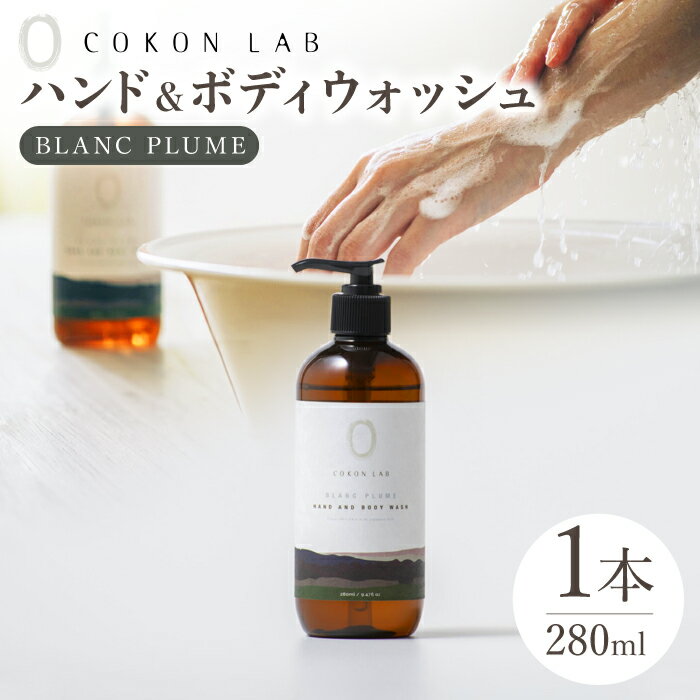 【ふるさと納税】COKONLAB ハンド＆ボディウォッシュ ブランプリュム280ml【株式会社 あつまるホールディングス NSP山鹿工場】[ZBR008] 化粧品 コスメ 美容 国産 ボディケア ハンドケア