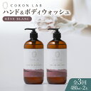 【ふるさと納税】【全3回定期便】COKONLAB ハンド＆ボディウォッシュ レーヴブラン480ml×2本【株式会社 あつまるホールディングス NSP山鹿工場】[ZBR022] 化粧品 コスメ 美容 国産 ボディケア ハンドケア