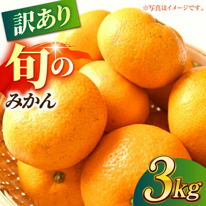 【ふるさと納税】【先行予約】【数量限定】【訳あり】家庭用 みかん 約3kg 詰め合わせ 柑橘【合同会社 社方園】[ZBZ020]