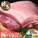 【ふるさと納税】【3回定期便】豚帝 豚バラ ブロック 約2kg【KRAZY MEAT(小田畜産)】[ZCP045]