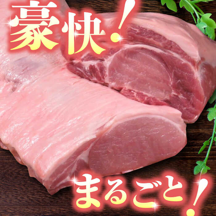 【ふるさと納税】【3回定期便】豚帝 リブ ロース & ロース ブロック 約1kg【KRAZY MEAT(小田畜産)】[ZCP046]