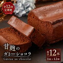 12位! 口コミ数「0件」評価「0」【12回定期便】HACO 甘麹 の ガトーショコラ 580g【metro】[ZEH004]