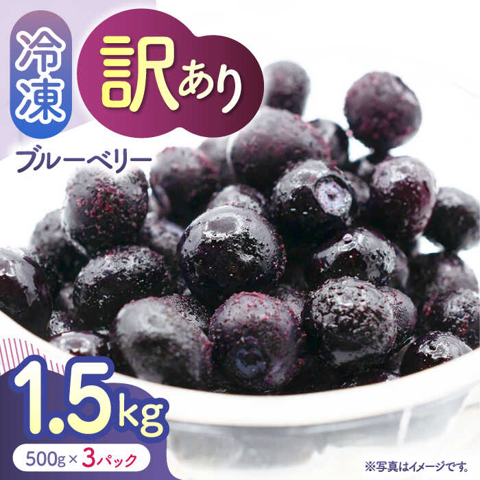 【ふるさと納税】【訳あり】 冷凍ブルーベリー 小粒 1.5kg（500g×3pc） 【すみれファーム】[ZEP046]