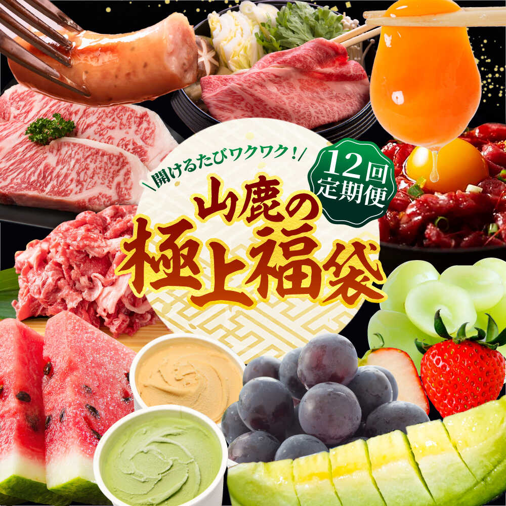 【ふるさと納税】【12回定期便】 開けるたびワクワク！山鹿の極上福袋　お肉からあまいものまで山鹿の恵
