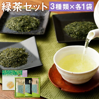 極上ギフト(さえみどり・つゆひかり・かぶせ茶)セット 100g×各1パック 合計300g お茶 緑茶 茶葉 3種類 セット ギフト 贈り物 国産 九州産 熊本県産 菊池市産 送料無料