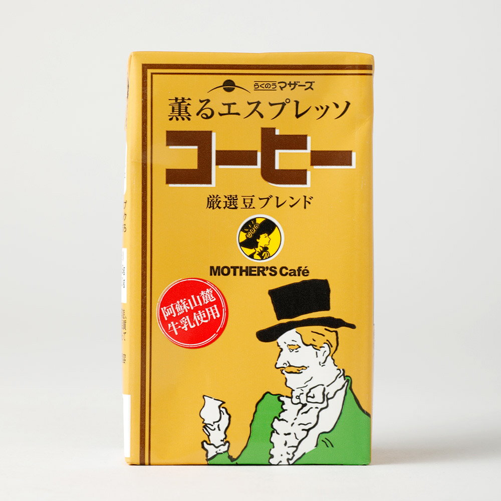 【ふるさと納税】コーヒー 24本 250ml×24本 1ケース コーヒー牛乳 カフェオレ 珈琲 乳飲料 乳性飲料 らくのうマザーズ ドリンク 飲み物 飲料 セット 紙パック 常温保存可能 ロングライフ 熊本県産 送料無料