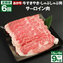 商品詳細 名称 【6回定期便】あか牛 すきやき・しゃぶしゃぶ用 サーロイン肉 産地 熊本県産 内容量 ■サーロイン肉 1.5kg(500g×3パック)×6回 合計：9kg 賞味期限 別途ラベル記載 保存方法 冷凍 提供者 合同会社たべたせいか 商品説明 熊本産のあか牛を使ったすきやき・しゃぶしゃぶ用サーロイン肉の定期便6ヶ月です。(※サーロイン肉は食べやすいようにカットしてあります。) あか牛は脂分・コレステロールが少ないため、あか牛本来のヘルシーなうま味が味わえます。 注意事項 ※入金確認後の翌月より毎月1回(計6回)お届けいたします ・ふるさと納税よくある質問はこちら ・寄附申込みのキャンセル、返礼品の変更・返品はできません。あらかじめご了承ください。寄附金の使い道について 「ふるさと納税」寄付金は、下記の事業を推進する資金として活用してまいります。 寄付を希望される皆さまの想いでお選びください。 (1)豊富な資源を生かした産業づくり（産業と経済） (2)みんなで支え合う安心づくり（子育てと健康福祉） (3)自然の恵みを守り安全で魅力あるまちづくり（自然環境と暮らしの基盤） (4)学び合いと地域が育む人づくり（教育と文化） (5)市長一任 受領申請書及びワンストップ特例申請書について ■受領書 入金確認後、注文内容確認画面の【注文者情報】に記載の住所に発送の用意が済み次第、順次お届けさせていただきます。 ■ワンストップ特例申請書 ワンストップ特例申請書は受領証明書と一緒にお送り致します。住民票住所が返礼品の送付先と異なる場合は必ず備考欄に住民票住所をご記入ください。