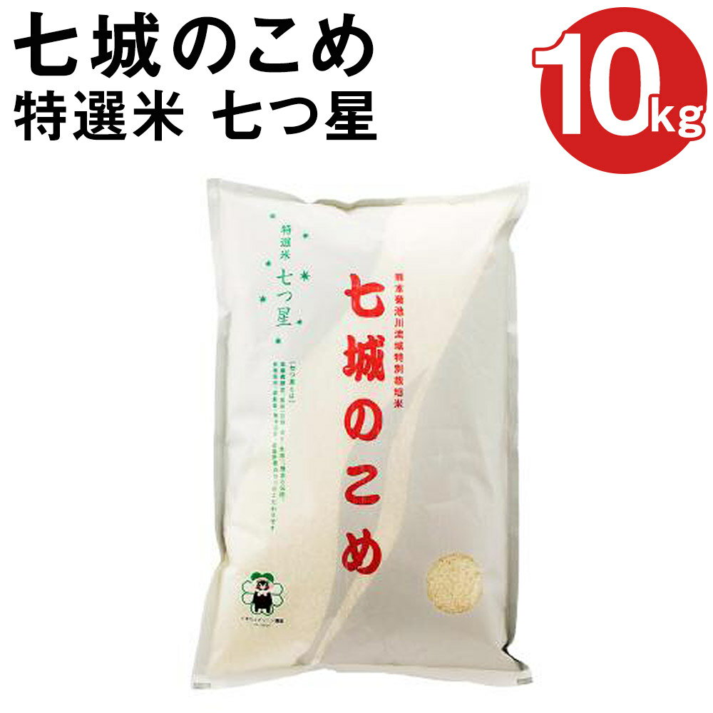 【ふるさと納税】七城のこめ 特選米 七つ星 精米 合計10kg 5kg×2袋 ヒノヒ...