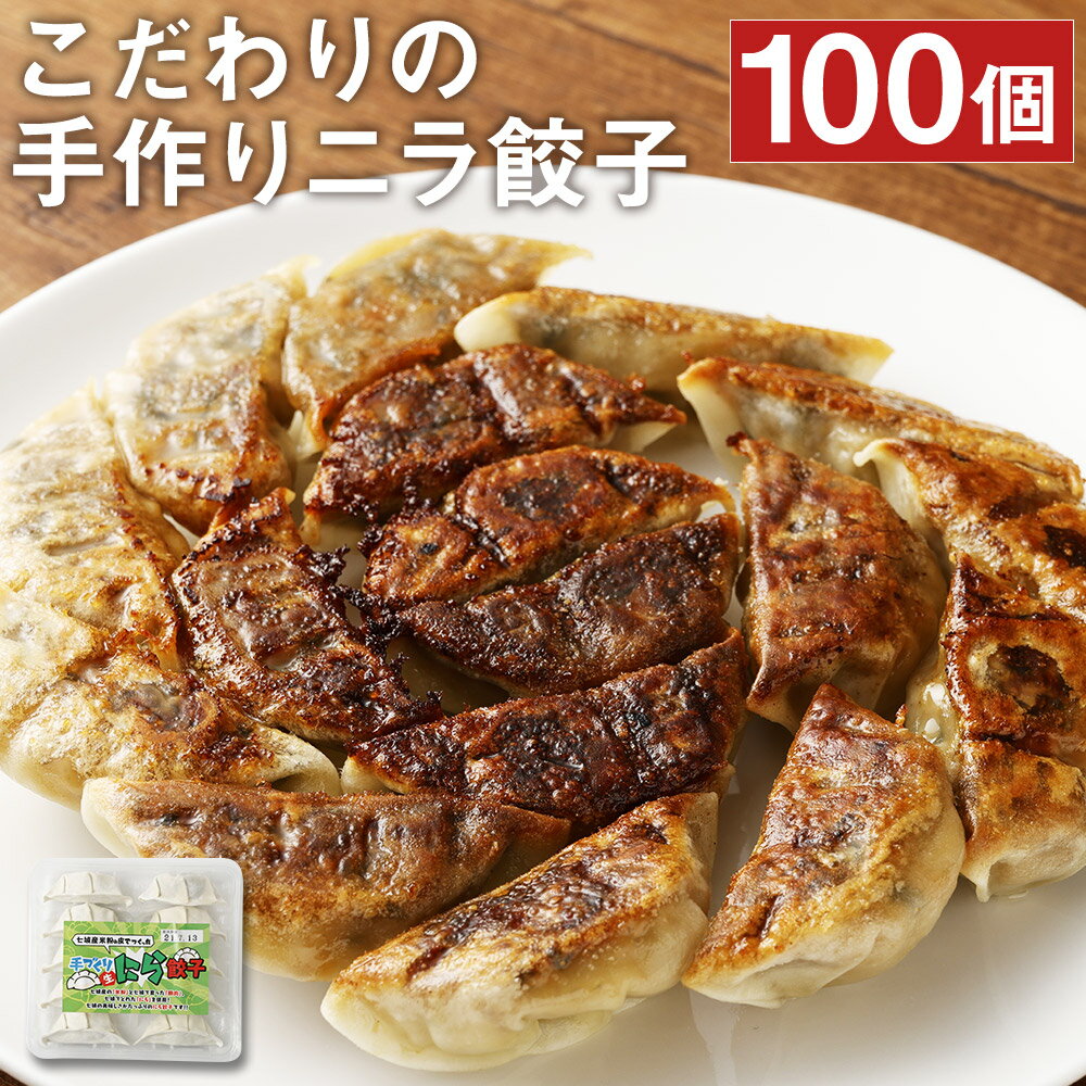 38位! 口コミ数「0件」評価「0」こだわりの手作りニラ餃子 100個 合計2.4kg 10個入×10パック 1パック240g タレ付 餃子 ぎょうざ ギョウザ 韮 ニラ 手作･･･ 