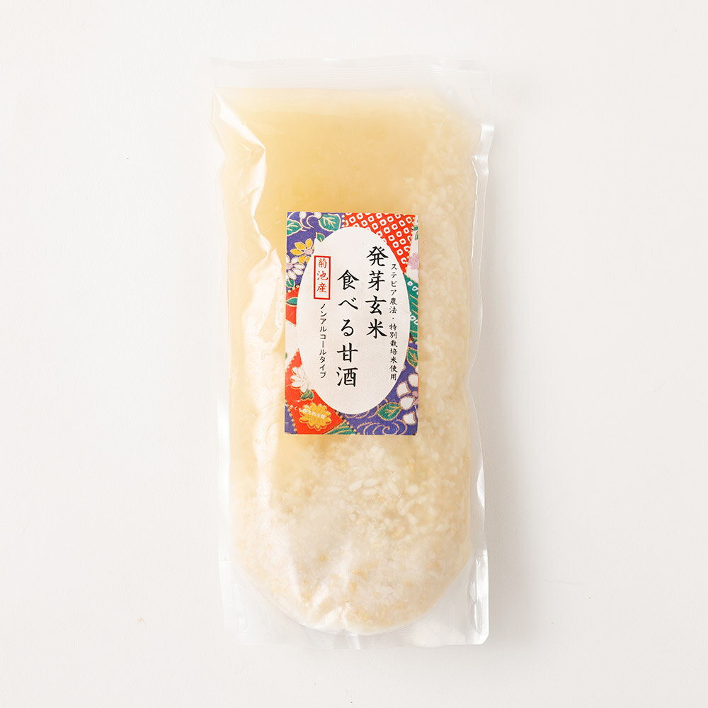 【ふるさと納税】【きくち観光物産館オリジナル】発芽玄米の食べる甘酒セットB 合計4L 500ml×8本 発芽玄米 砂糖不使用 発酵食品 菊池市産 熊本県産 送料無料