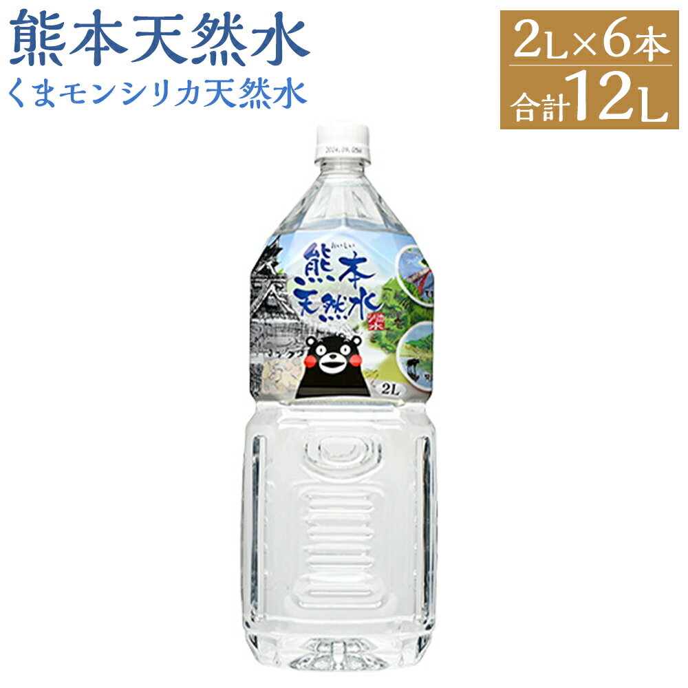 【ふるさと納税】熊本 天然水 くまモン シリカ 天然水 2L×6本 合計12L 2000ml ミネラルウォーター シリカ水 水 鉱水 地下水 飲料水 熊本県 送料無料