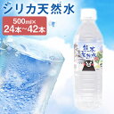 【ふるさと納税】シリカ天然水 500ml 24本/42本 選