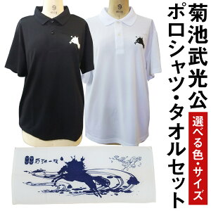 【ふるさと納税】菊池武光公 ポロシャツ・タオルセット 選べる2色 選べる4サイズ S/M/L/XL シャツ 半袖 ファッション タオル 菊池一族 送料無料《90日以内に出荷予定(土日祝除く)》