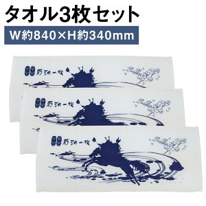 【ふるさと納税】タオル 3枚セット 幅約840mm×高さ約340mm フェイスタオル 日用品 菊池一族 送料無料《90日以内に出荷予定(土日祝除く)》