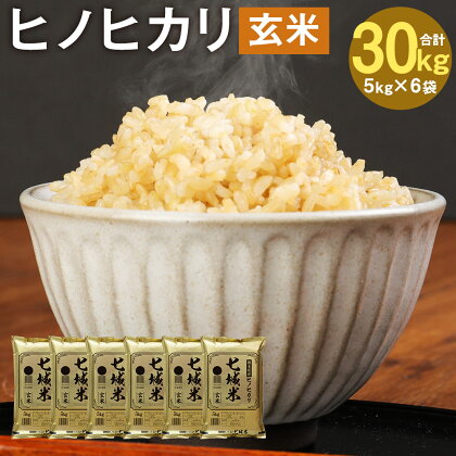 熊本県菊池産 ヒノヒカリ 5kg×6袋 合計30kg 玄米 米 お米 令和4年産 九州産 熊本県産 送料無料