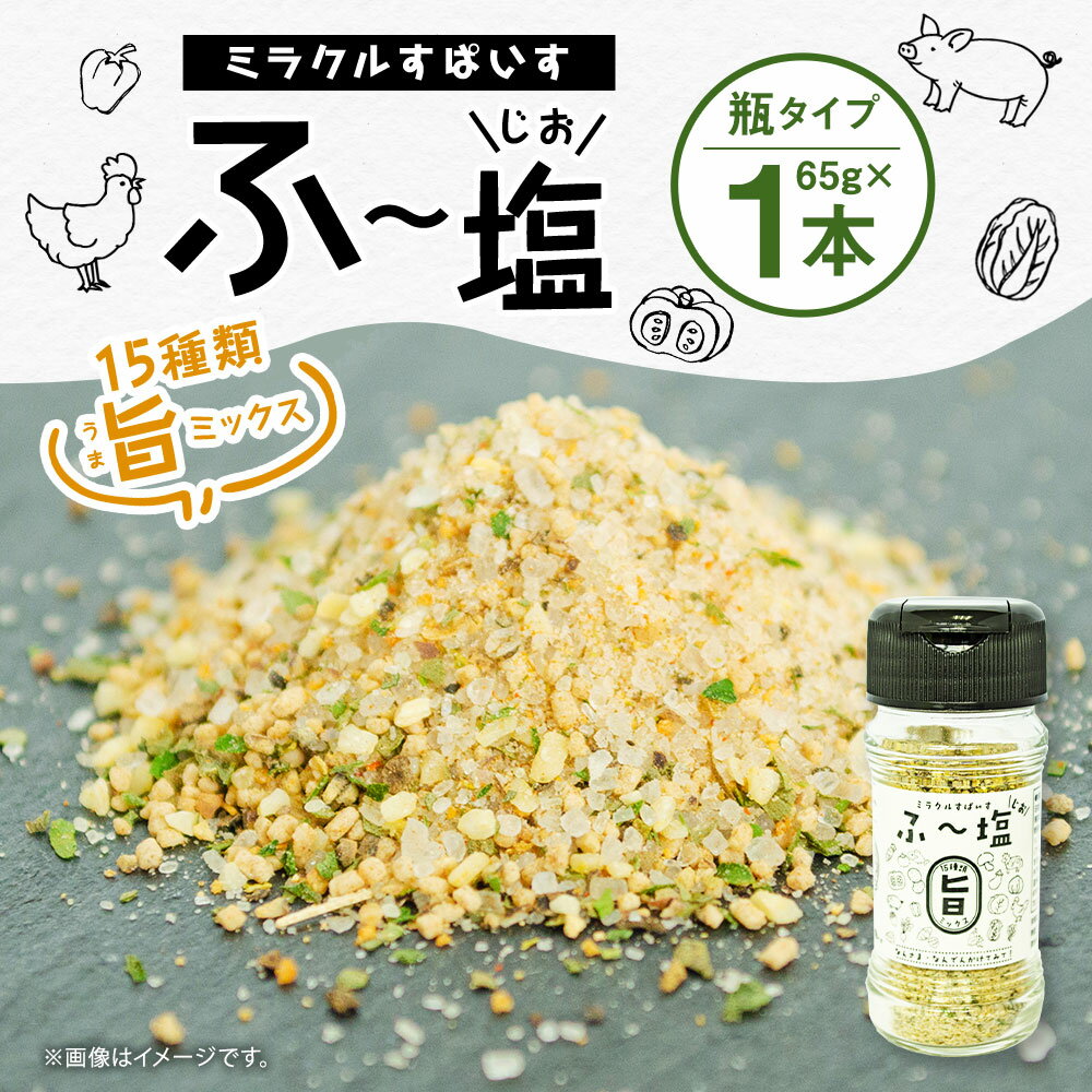 【ふるさと納税】ミラクルすぱいす ふ～塩 旨ミックス 65g×1本 調味料 ハーブソルト 塩 天然塩 岩塩 ハーブ スパイス 送料無料