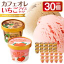 2位! 口コミ数「5件」評価「4」カフェオレアイス・いちごアイス セット 110ml×30個 合計約3.3L 2種類 各15個 カフェオレ アイス 苺アイス アイスクリーム ･･･ 