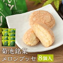 【ふるさと納税】菊池銘菓 メロンブッセ 1箱 8個入り 和菓子 洋菓子 お菓子 焼き菓子 菓子折り 銘菓 メロン ブッセ デザート スイーツ 九州 熊本県 送料無料