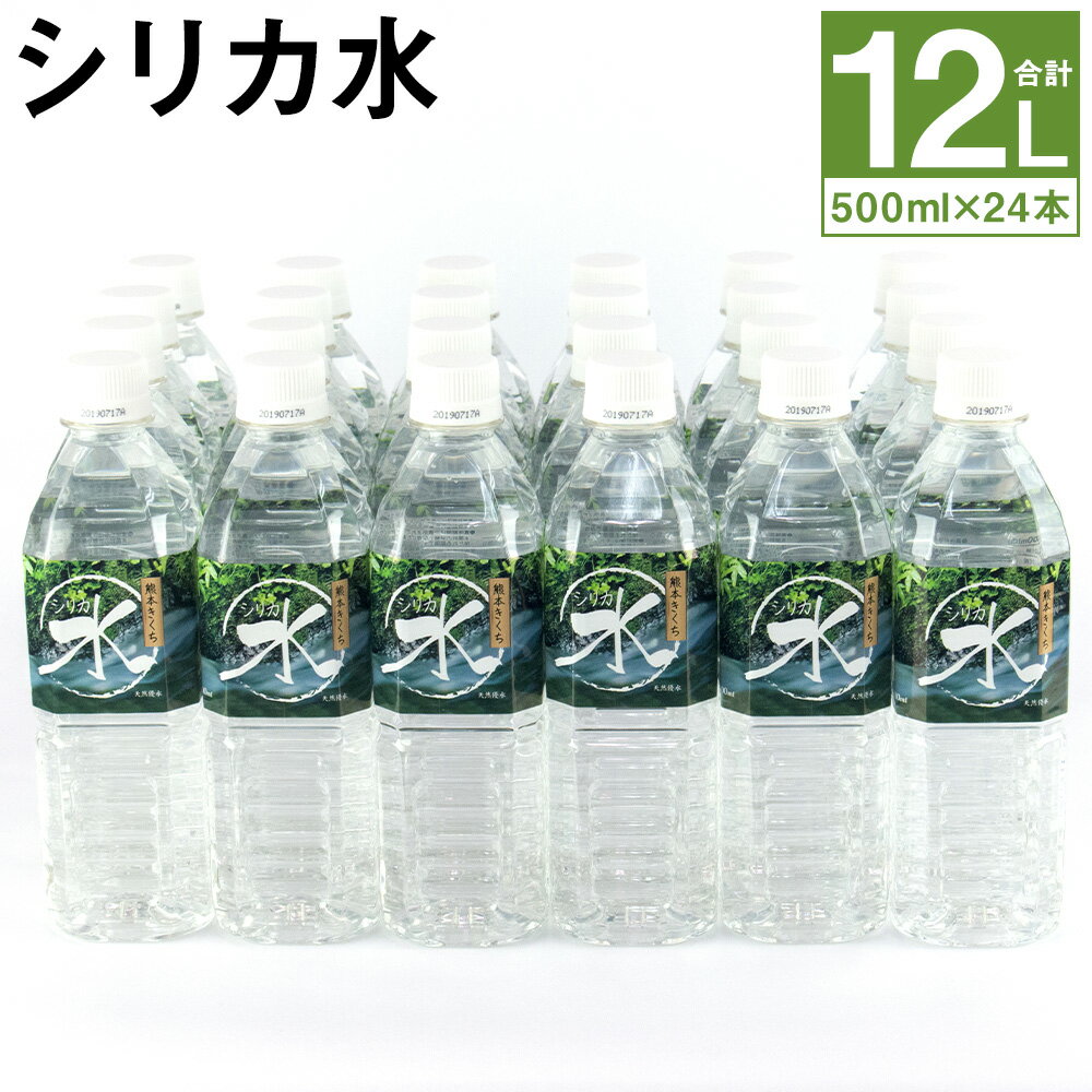 【ふるさと納税】シリカ水 500ml×24本 合計12L 【