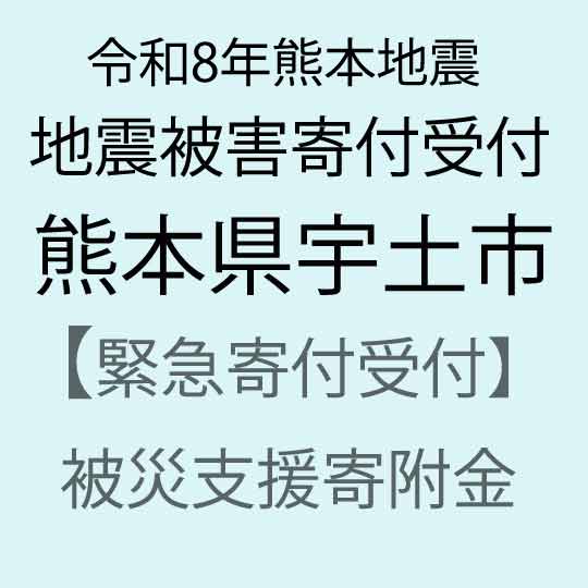 [令和8年熊本地震被害支援緊急寄附受付]熊本県宇土市災害応援寄附金(返礼品はありません)