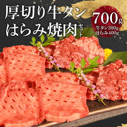 オアシス九州 牛タン ハラミ 焼肉 セット 700g 冷凍【熊本県宇土市】