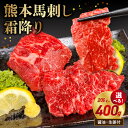 【ふるさと納税】オアシス九州 【熊本県内と畜】 熊本 馬刺し 霜降り 選べる 内容量 200g 〜 400g 馬刺し醤油 おろし生姜 あっさり ヘルシー 新鮮 ...