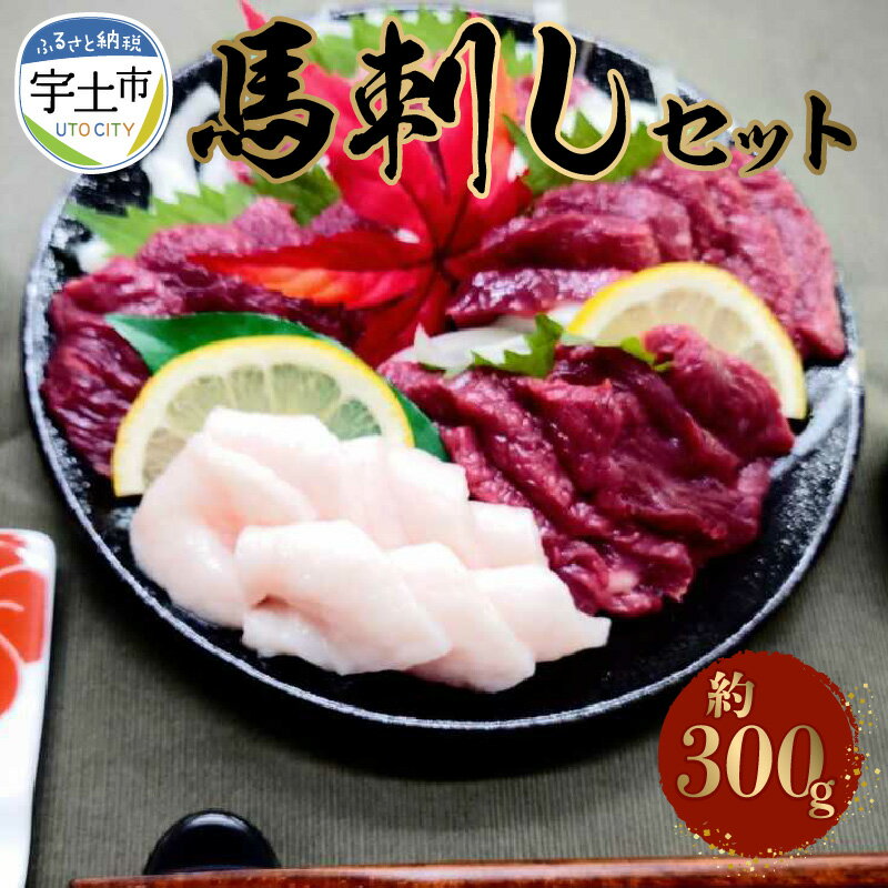 【ふるさと納税】熊本県産馬刺しセット約300g（赤身100g