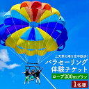 【ふるさと納税】【ふるさと納税】【3月〜11月体験実施】上天草の海を空中散歩! パラセーリング 体験チケット (ロープ200mプラン) 1名様 マリンスポーツ ...