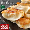 【ふるさと納税】【定期便】【3ヶ月毎4回】梅肉ポーク使用 熊本ギョーザ 計200個(50個×4回) 餃子 ぎょうざ 豚肉 お肉 野菜 点心 惣菜 冷凍 国産 熊本県 上天草市 送料無料