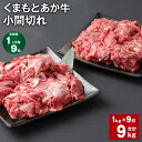 【ふるさと納税】【定期便】【1ヶ月毎9回】くまもとあか牛 小間切れ 計9kg(1kg×9回)牛肉 お肉 肉 ブランド牛 和牛 こま切れ 牛コマ 九州 国産 冷凍 熊本県 上天草市 送料無料