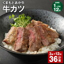 【ふるさと納税】【定期便】【1ヶ月毎12回】大人気!くまもとあか牛 牛カツ 計36枚(3枚×12回)牛肉 お肉 肉 ブランド牛 かつ カツ 惣菜 揚げ物 おかず...
