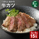 【ふるさと納税】【定期便】【2ヶ月毎5回】大人気!くまもとあか牛 牛カツ 計15枚(3枚×5回)牛肉 お肉 肉 ブランド牛 かつ カツ 惣菜 揚げ物 おかず 和牛 九州 国産 冷凍 熊本県 上天草市 送料無料