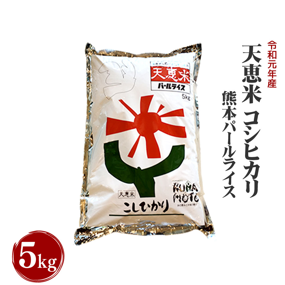 【ふるさと納税】令和元年産 天恵米 コシヒカリ 米 5kg 熊本パールライス 熊本県産 上天草 単一原料米 送料無料