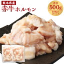 【ふるさと納税】 熊本県産 赤牛 ホルモン 合計500g 250g×2パック ホルモン お肉 肉 牛肉 もつ鍋 もつ煮込み 焼肉 牛小腸 小腸 もつ 冷凍 送料...