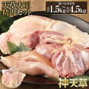 【ふるさと納税】【選べる内容量】天草大王精肉セット 1.5kg ~ 4.5kg 地鶏 鶏肉 セット 熊本県 上天草産 モモ ムネ ササミ 鶏もも肉 鶏むね肉 さ...