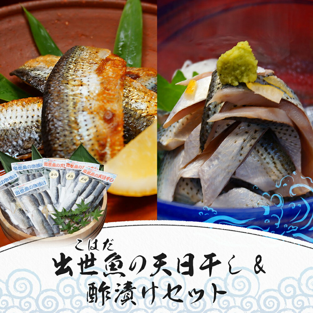 【ふるさと納税】出世魚(こはだ)の天日干し&酢漬けセット 天日干し6枚入×3パック 酢漬け6枚入×3パック こはだ セット 九州産 熊本県産 国産 冷凍 送料無料