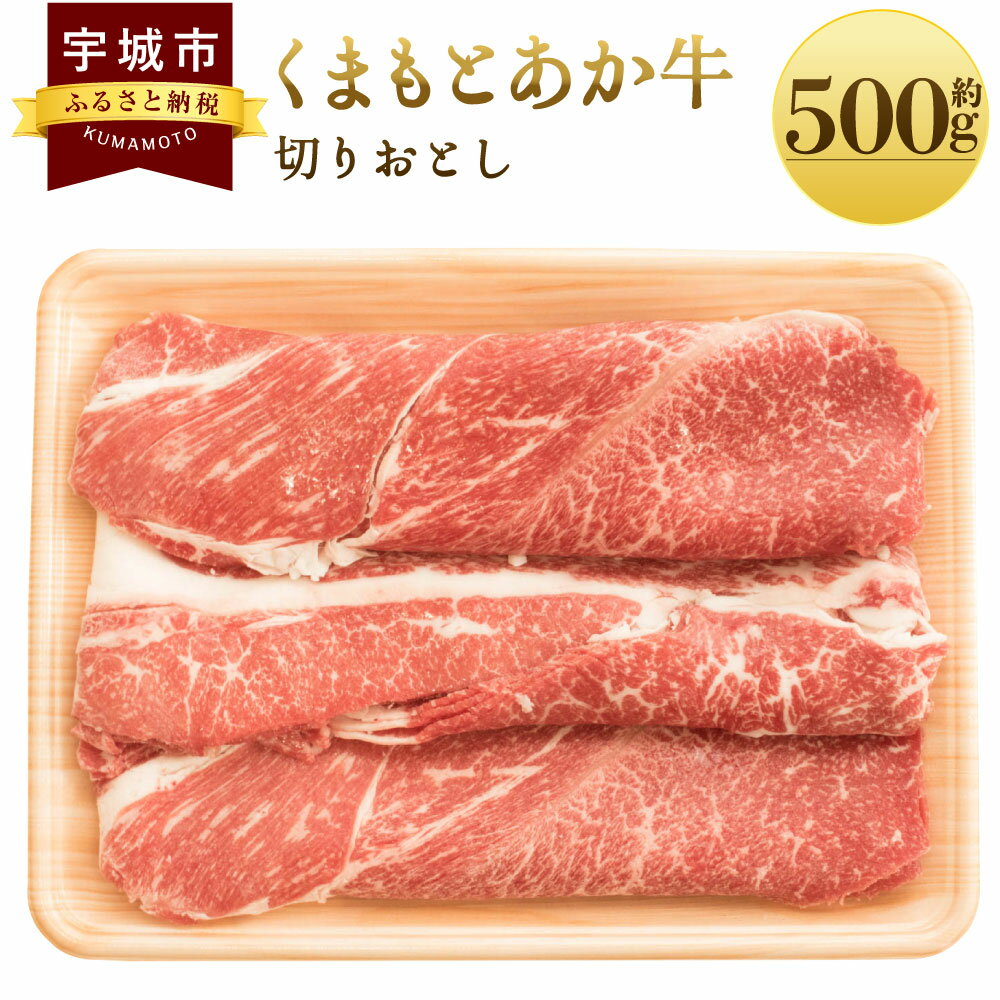 くまもとあか牛 切り落とし 約500g あか牛 牛肉 和牛 肉 切落し 国産 九州産 熊本県産 冷凍 送料無料