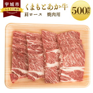 【ふるさと納税】くまもとあか牛 肩ロース 焼肉用 約500g×1パック あか牛 牛肉 和牛 赤身肉 ...