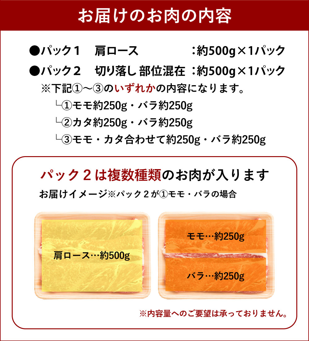 【ふるさと納税】くまもとあか牛 すき焼・しゃぶしゃぶ用セット 合計約1kg あか牛 牛肉 和牛 赤身肉 肉 肩ロース モモ カタ バラ 国産 九州産 熊本県産 焼肉 しゃぶしゃぶ すき焼き セット 詰め合わせ 食品 冷凍 送料無料