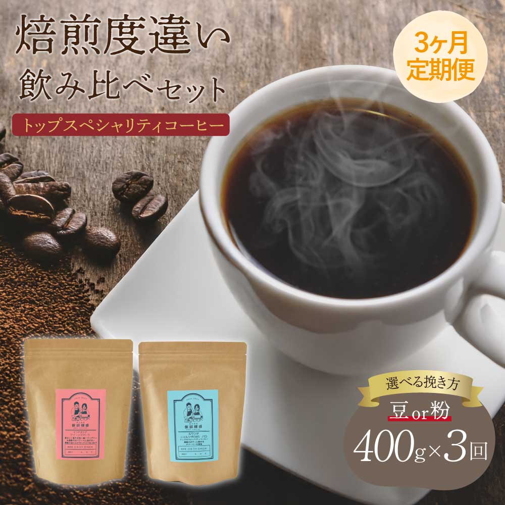 コーヒー [3ヶ月定期便]トップスペシャリティコーヒー [豆or粉]選べる挽き方 珈琲 コーヒー豆 珈琲豆 コーヒー粉 珈琲粉 直火焙煎 送料無料
