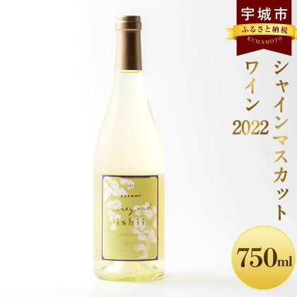 シャインマスカットワイン2022 750ml お酒 酒 シャインマスカット 辛口 白ワイン 洋酒 国産 熊本県 宇城市 送料無料