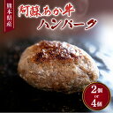 【ふるさと納税】阿蘇あか牛 ハンバーグ 選べる容量100g×2個 もしくは 100g×4個