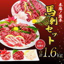 【ふるさと納税】馬刺し セット1.6kg 盛合わせ 大トロ 中トロ 赤身 フタエゴ コウネ タレ1本付き 送料無料