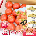 【ふるさと納税】超濃厚!宇城市産 塩トマト 約1.5kg しんたのトマト農園 【6月下旬までに発送予定】