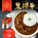 【ふるさと納税】【TBS 熱狂マニアさん!で紹介】 黒樺牛ビーフカレー 1食 200g×5個 合計1kg 杉本本店